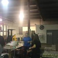 Alumni package food at Greater Lansing Food Bank